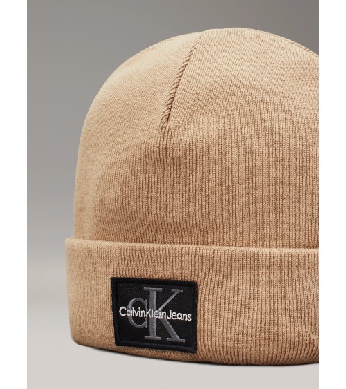 Calvin Klein Mono Logo Beanie - Stylish Warm Accessory