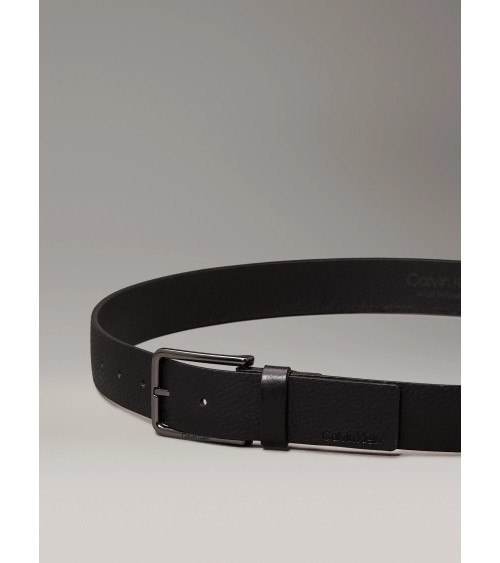 **Meta Title:** Calvin Klein Warmth PB Leather Belt - Chic Black