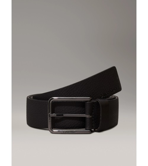 Cintura in pelle Calvin Klein WARMTH PB 35 mm nera