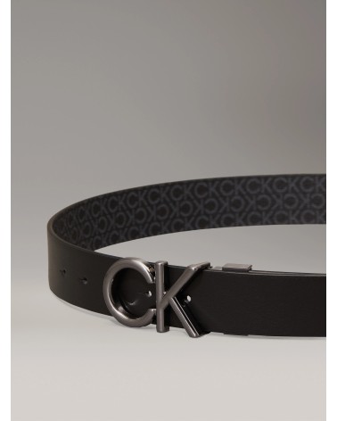 Cinturón reversible Calvin Klein 35 mm negro y gris oscuro