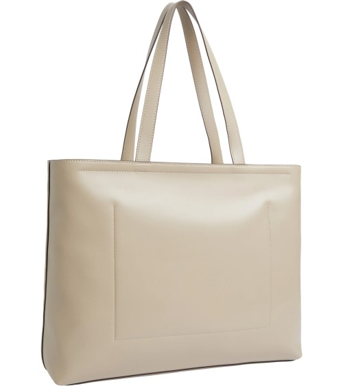 Calvin Klein Sculpted Slim Tote34 Mono - Stylish Grey Tote Bag