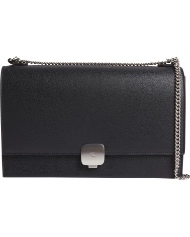 Calvin Klein Forged Lock Flap Bag - Stylish Black Handbag