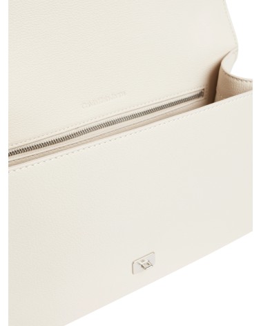 Calvin Klein Forged Lock Flap Bag - Stylish Black Handbag