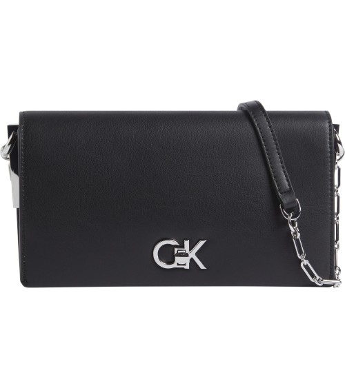 **Meta Title**: Calvin Klein CK Mini Conv Chain - Borsa nera a sp