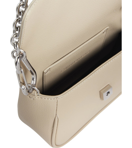 Bolso Calvin Klein Monograma - Mujer Color Gris claro