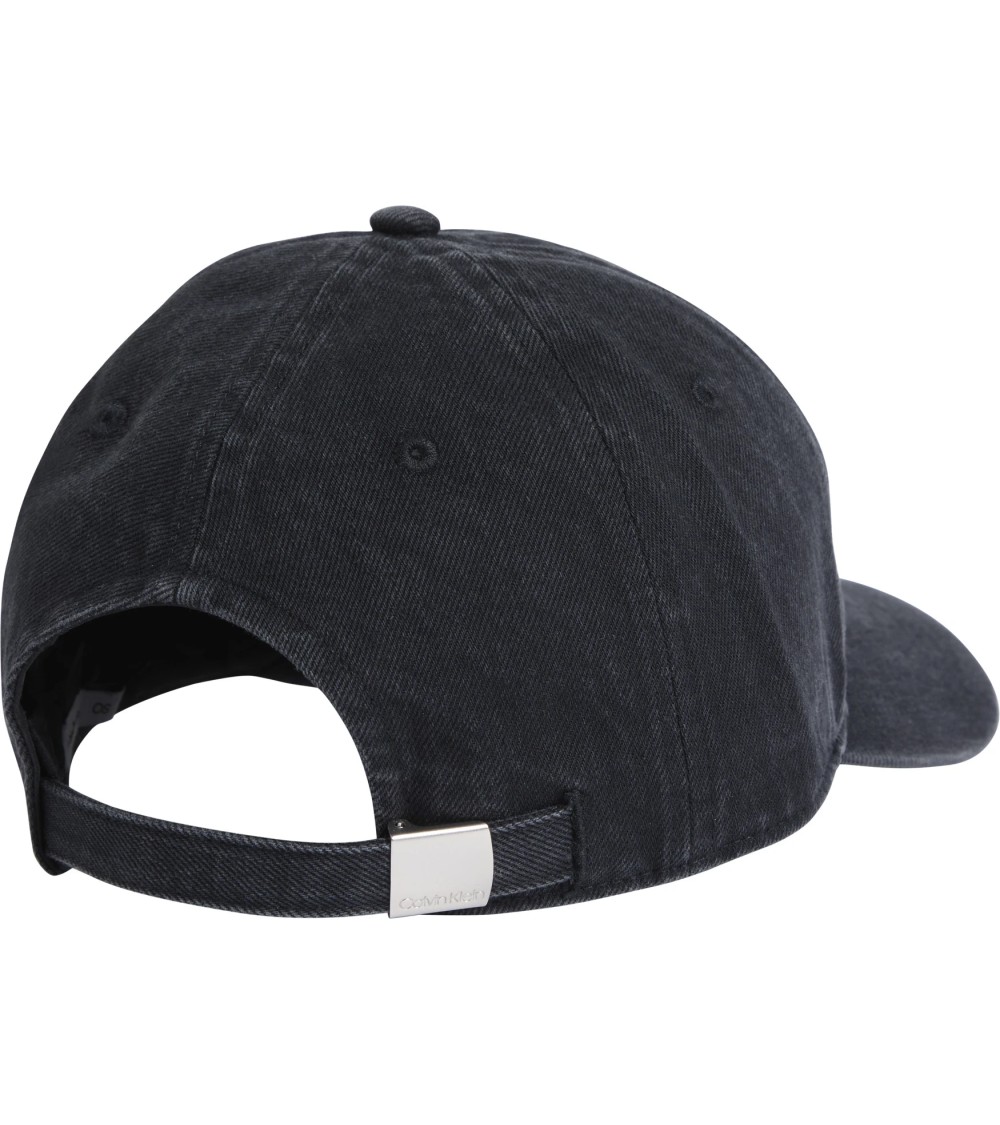 Calvin Klein Black Adjustable Denim Cap - Trendy Streetwear Hat