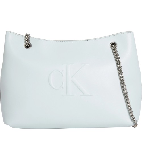 Meta Title: Calvin Klein Graue Schultertasche mit Kette kaufen