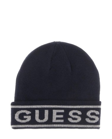 GUESS Beanie Logo G7V2 - Unisexe Smart Blue - Taille Unique