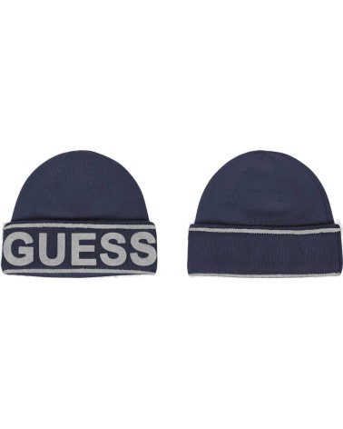 GUESS Beanie Logo G7V2 - Unisexe Smart Blue - Taille Unique