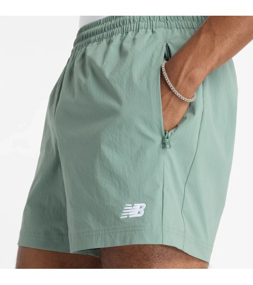 NEW BALANCE ATHLETICS STRETCH WOVEN SHORT 5 - DARK JUNIPERTG. SMALL
