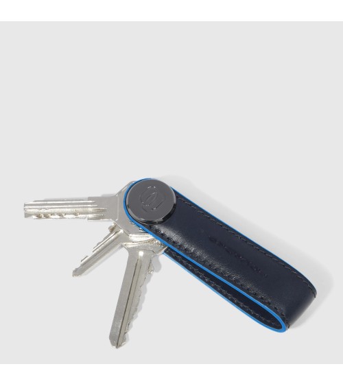 Porte-clés en cuir Piquadro pour homme – Élégance