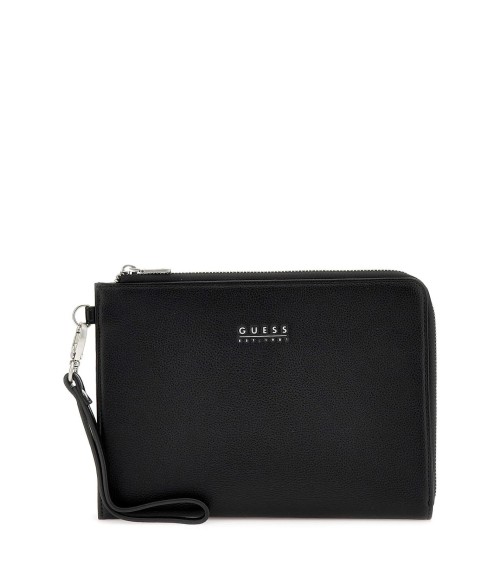 GUESS Bath Medium Clutch - Stylish Black Design for Daily Use