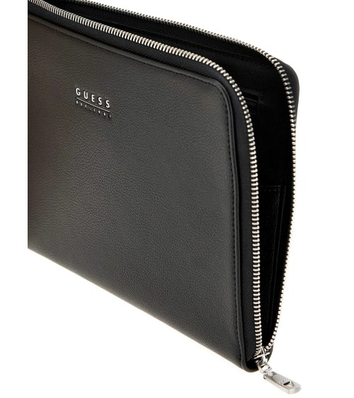 GUESS BATH MEDIUM CLUTCH - Elegantes schwarzes Design