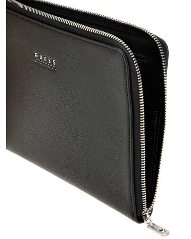 **Meta Title**: Sac MEDIUM GUESS BATH cuir noir - Chic et moderne