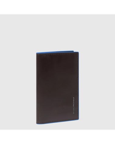 **Titre Meta :** Porte-cartes PIQUADRO RFID bleu nuit - Élégance