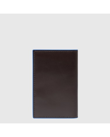 **Titre Meta :** Porte-cartes PIQUADRO RFID bleu nuit - Élégance