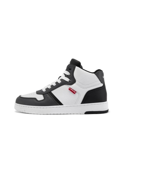 LEVI'S KICK MID 4683 - WHITE CASTLEROCK BLACK 36