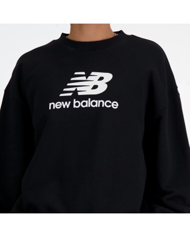 "Felpa New Balance Sport Essentials: Comfort e Stile Rosa Sugar"