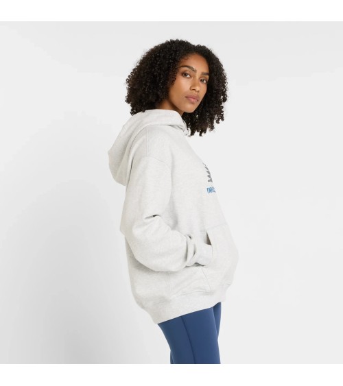**Meta Title:** Women’s New Balance Logo Hoodie - Ash Heather