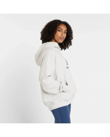 **Meta Title:** Women’s New Balance Logo Hoodie - Ash Heather
