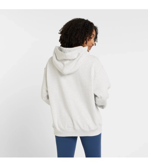 **Meta Title:** Women’s New Balance Logo Hoodie - Ash Heather
