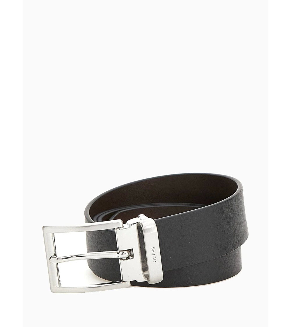 Cintura Uomo Guess Pelle Reversibile Black/Dark Brown