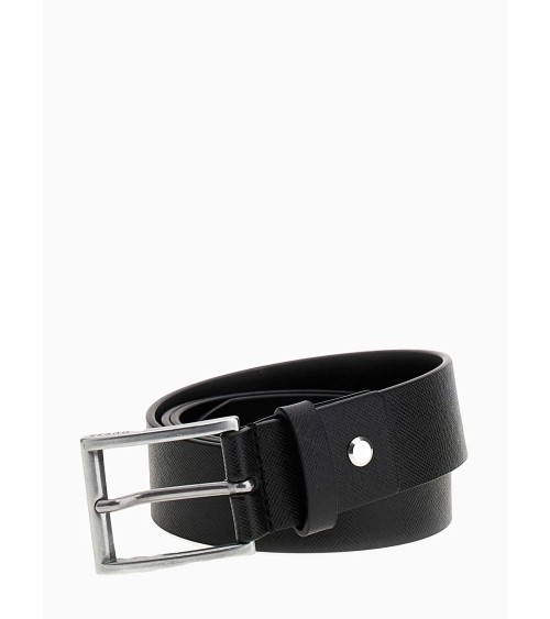 Cinturón Guess Clásico Ajustable Reversible Piel Negro Original