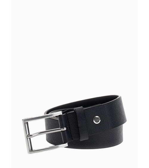 Guess Cintura in Pelle Nera Reversibile e Regolabile