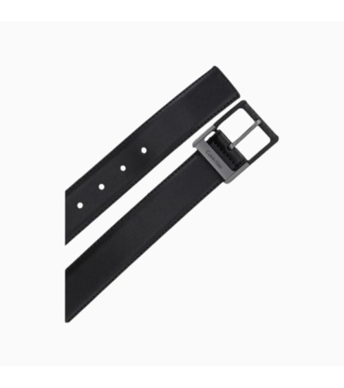 Cintura Calvin Klein Nera in Pelle con Fibbia 100/105/110 cm