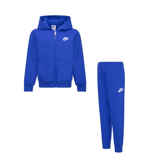 NIKE TUTA DA BAMBINI CLUB FLEECE ZIP BLU TAGLIA 3-4 A CODICE 86L445-U89
