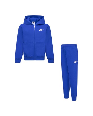 NIKE TUTA DA BAMBINI CLUB FLEECE ZIP BLU TAGLIA 3-4 A CODICE 86L445-U89