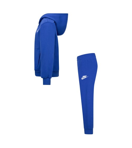 NIKE TUTA DA BAMBINI CLUB FLEECE ZIP BLU TAGLIA 3-4 A CODICE 86L445-U89