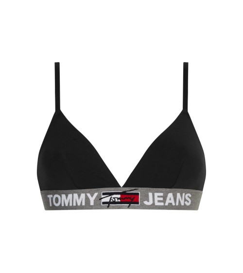 Bralette Tommy Hilfiger nera elastica per comfort e stile
