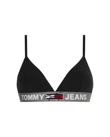 Bralette Tommy Hilfiger nera elastica per comfort e stile