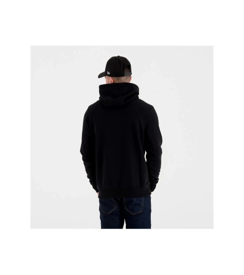 NEW ERA CHICAGO BULLS KAPUZENPULLOVER, FELPA CON CAPPUCCIO DA UOMO, NERO, XS