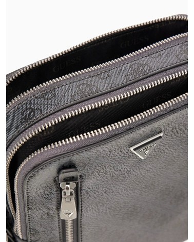 Borsa GUESS Torino Double Zip Nera - Eleganza e Stile