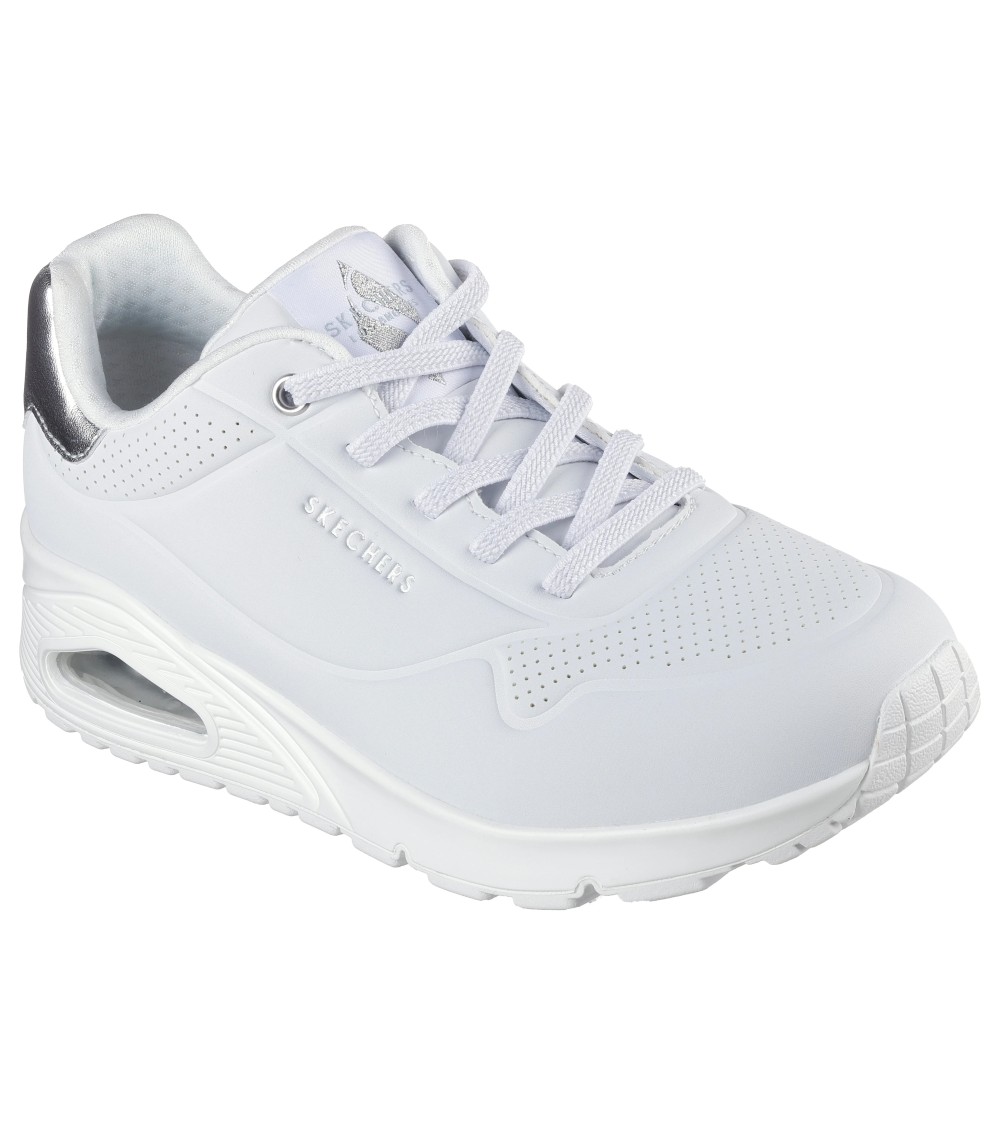 Skechers Uno Shimmer Away Violet Sneakers | Shop Now!