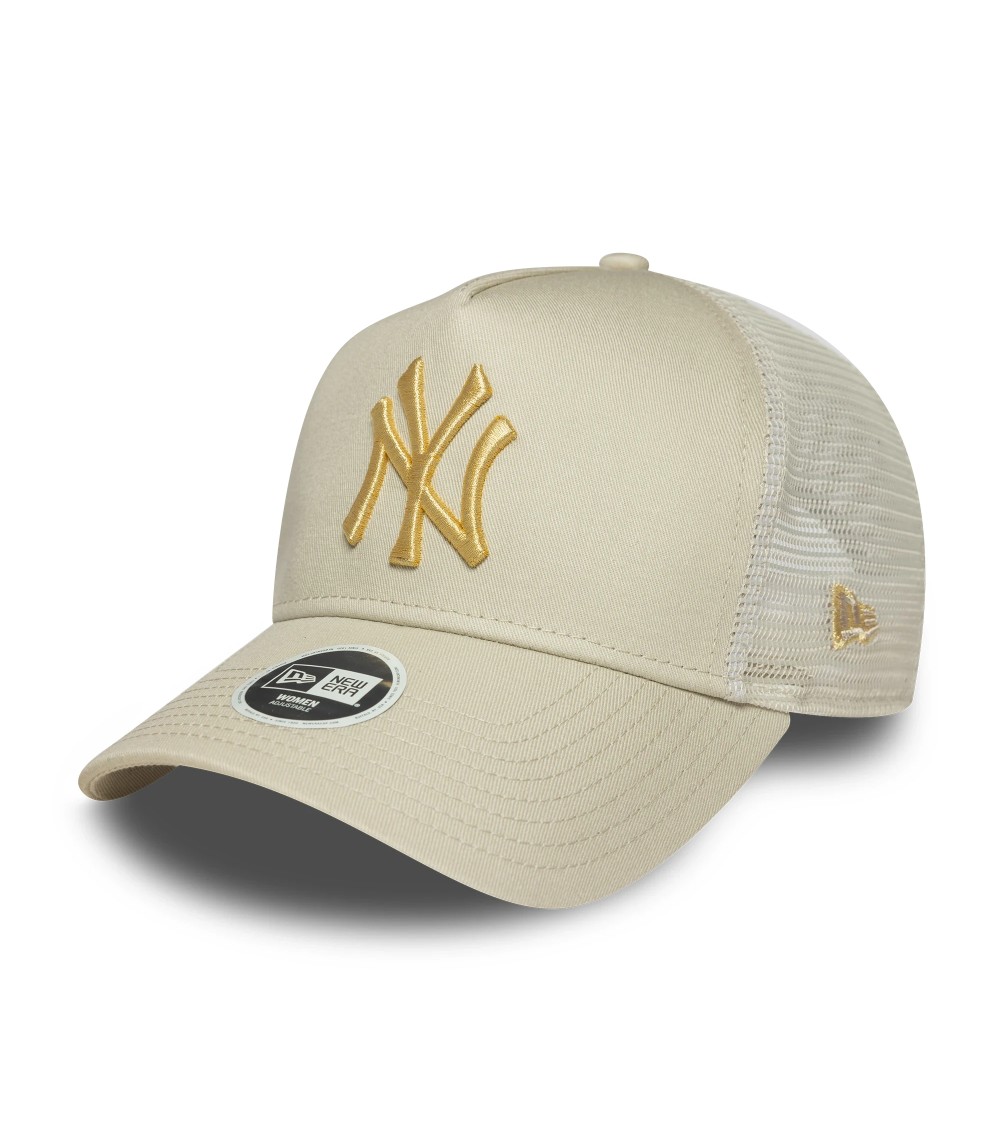NEW ERA WMNS METALLIC TRUCKR FOR WOMAN, COLOR LIGHT BEIGE