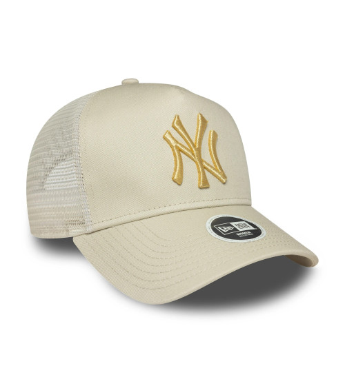 NEW ERA WMNS METALLIC TRUCKR FOR WOMAN, COLOR LIGHT BEIGE