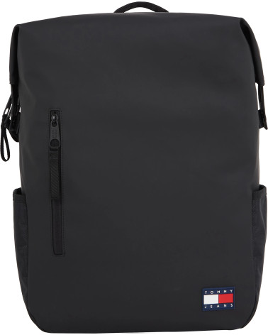 TOMMY HILFIGER TJM ELEVATED PU BACKPACK, COLOR BLACK