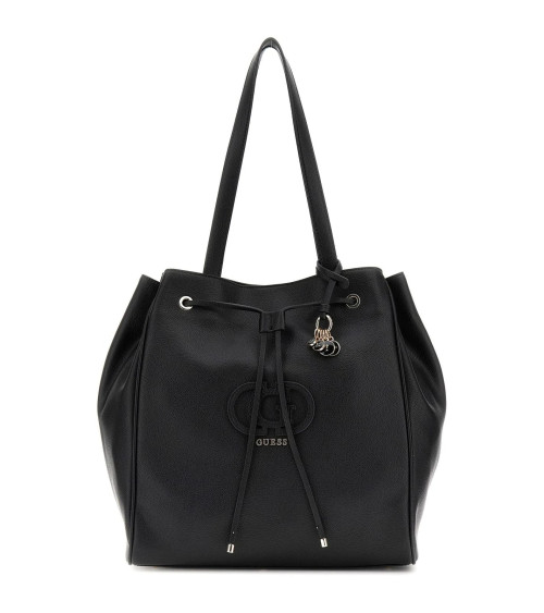 GUESS Calebra Drawstring Tote Schwarz – Elegante Tasche kaufen