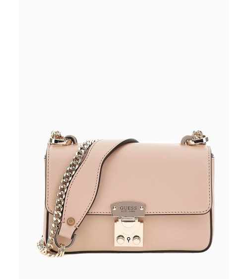 GUESS Eliette Mini Flap en Beige Clair - Élégance et Style!