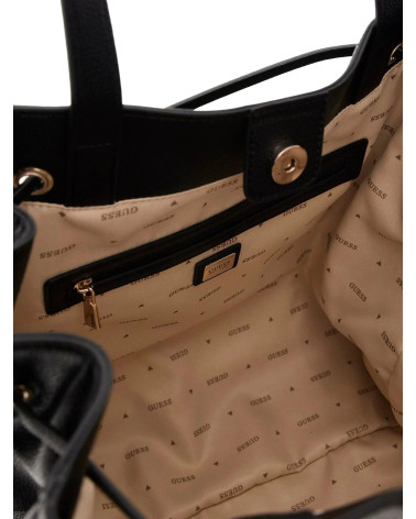 GUESS Calebra Drawstring Tote Schwarz – Elegante Tasche kaufen