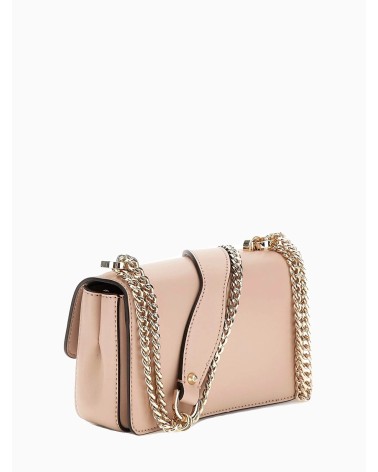 GUESS Eliette Mini Flap en Beige Clair - Élégance et Style!