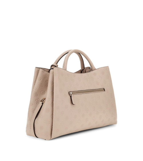 **Meta Title:** GUESS Phoebe Large Satchel - Stylish Black Bag