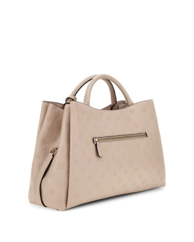 **Meta Title:** GUESS Phoebe Large Satchel - Stylish Black Bag