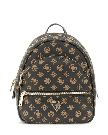 GUESS Manhattan II Mocha Logo Backpack Available Online Now