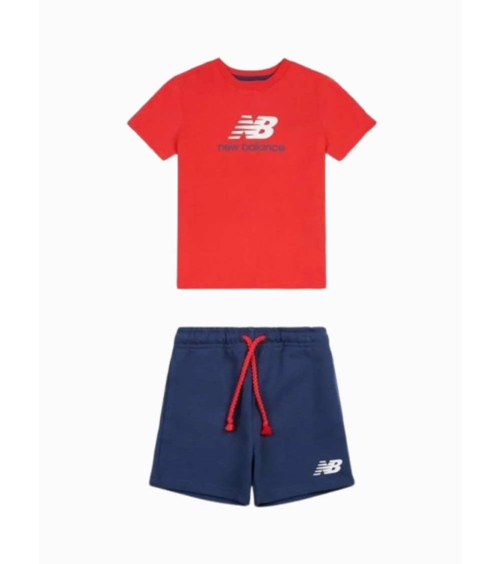 Meta Titel: New Balance Farbblockshirt & Shorts - Rot für Kids