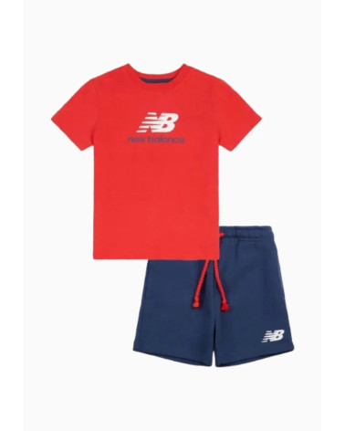 Ensemble New Balance Sweat à Capuche et Short Vert