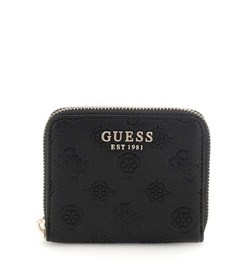 **Meta Title:** Portafoglio GUESS Phoebe Small Zip Nero Elegante
